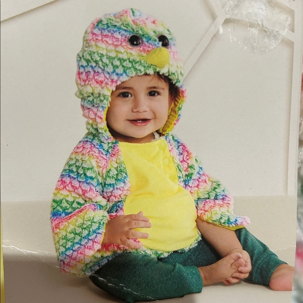 Hyde and EEK Infant Ostrich Pastel Multicolor Halloween Costume 6-12 Months NWT